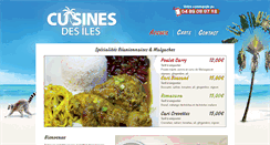 Desktop Screenshot of cuisinesdesiles.com